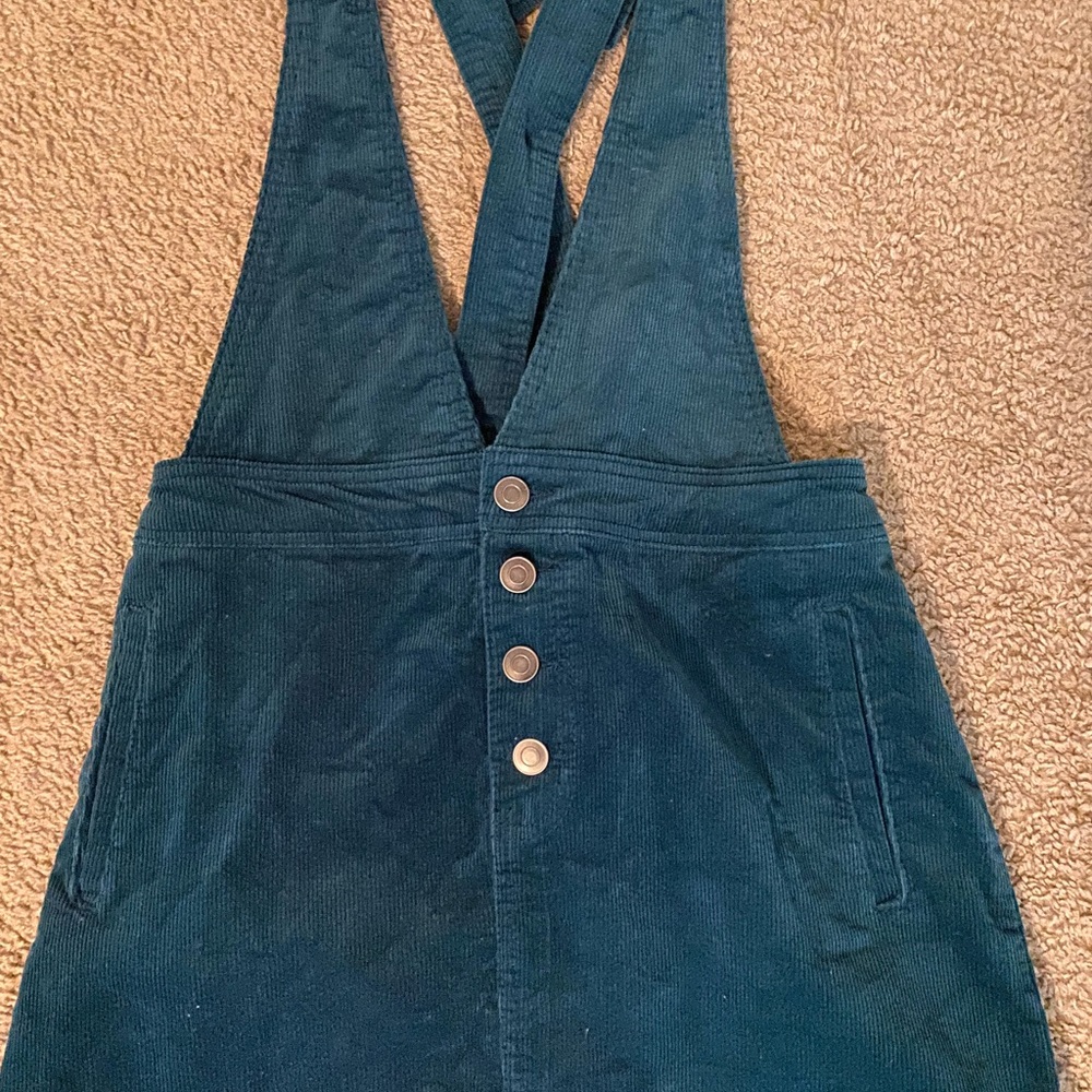 Corduroy overall skirt